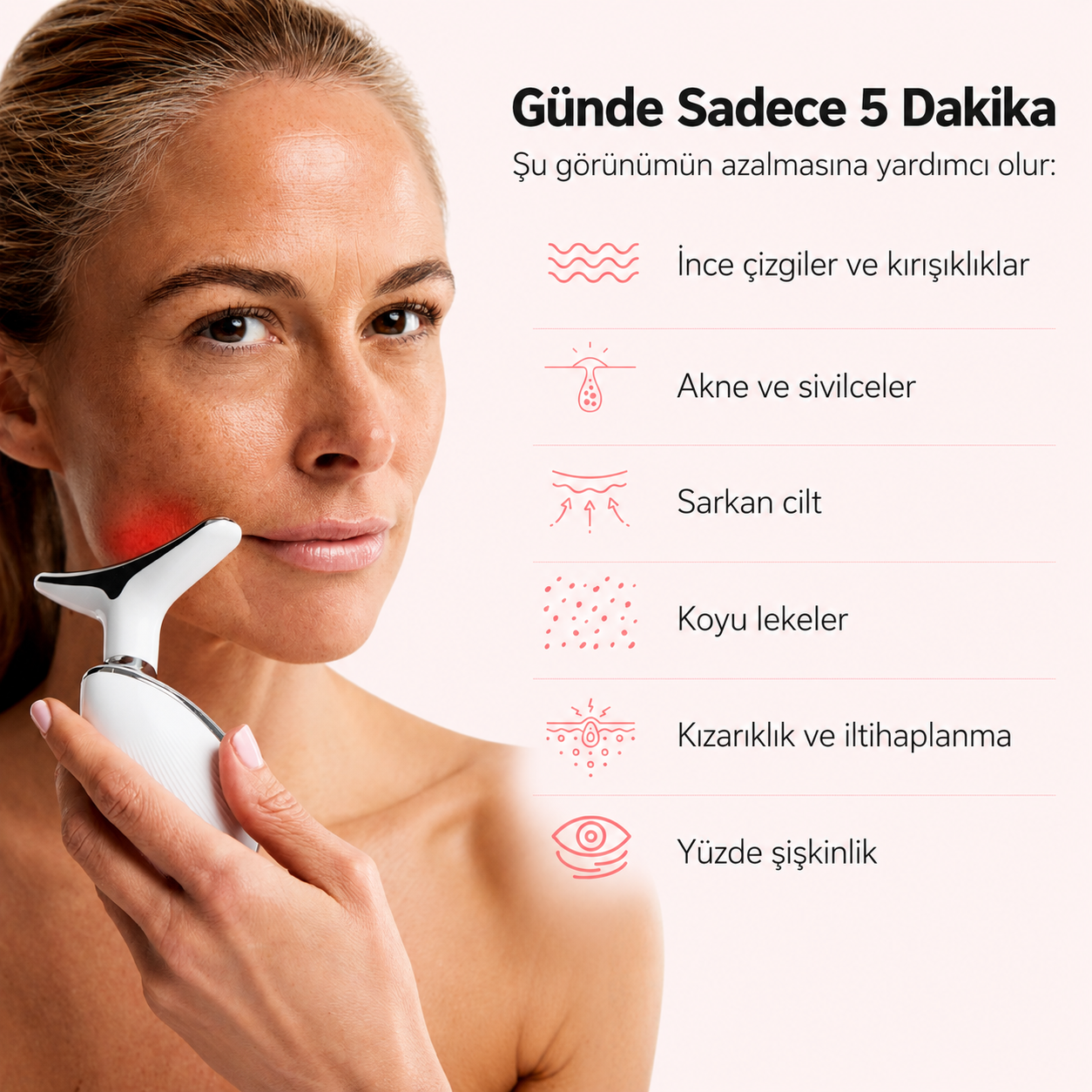LED Yüz Gençleştirme ve Lifting Cihazı