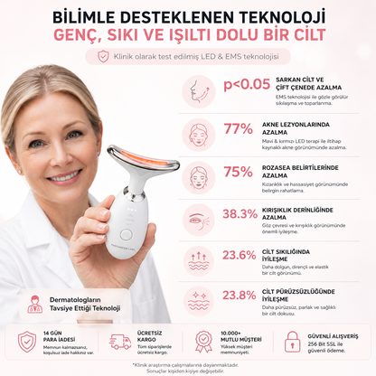 LED Yüz Gençleştirme ve Lifting Cihazı